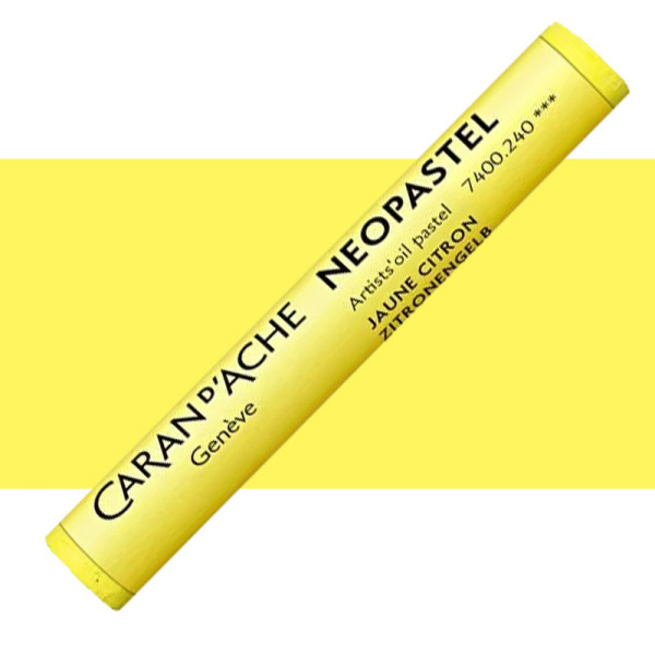 photo-Pastel tendre à l'huile - Jaune citron - 240 - Neopastel - Caran d'Ache