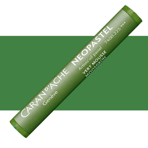 photo-Pastel tendre à l'huile - Vert mousse - 225 - Neopastel - Caran d'Ache