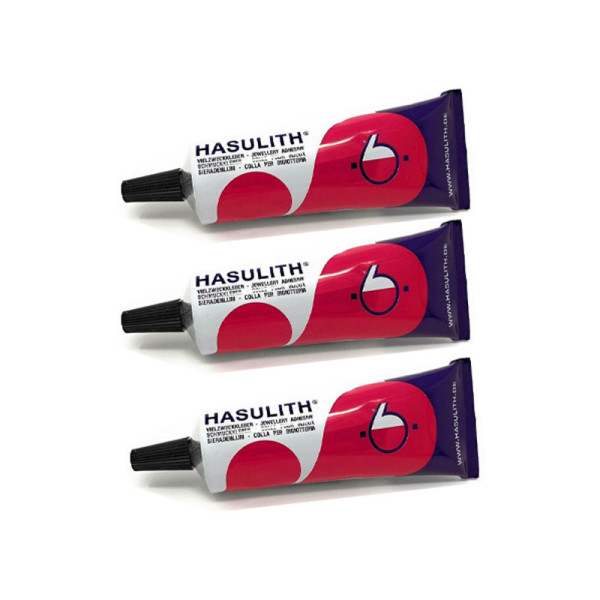 photo-3 tubes de colle pour bijoux - Hasulith - Collier - Bracelet - Boucles d'oreille - 30ml
