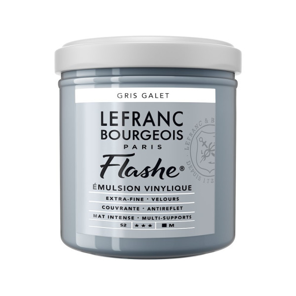 photo-Peinture vinylique - Flashe - Gris galet - 262 - Lefranc Bourgeois - 125ml