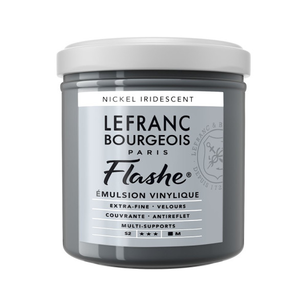 photo-Peinture vinylique - Flashe - Nickel iridescent - 833 - Lefranc Bourgeois - 125ml
