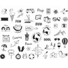Tampons encreur - Loisirs créatifs - Scrapbooking - Voyage - 46 pièces - Aladine