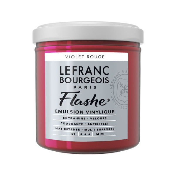 photo-Peinture vinylique - Flashe - Violet rouge - 618 - Lefranc Bourgeois - 125ml