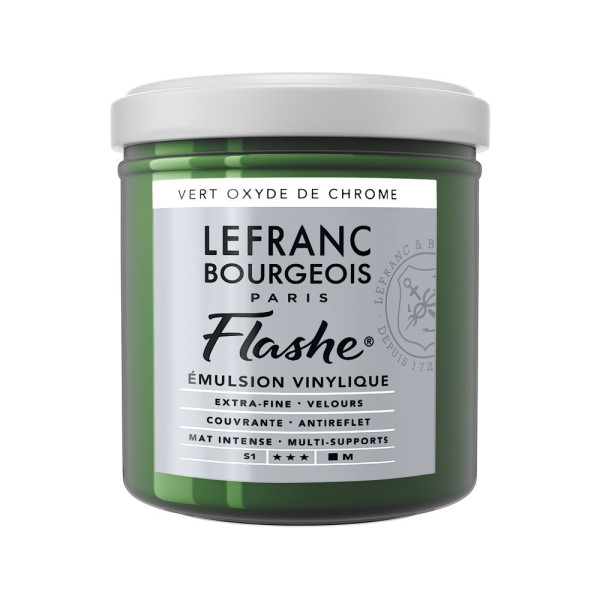 photo-Peinture vinylique - Flashe - Vert oxyde de chrome - 542 - Lefranc Bourgeois - 125ml