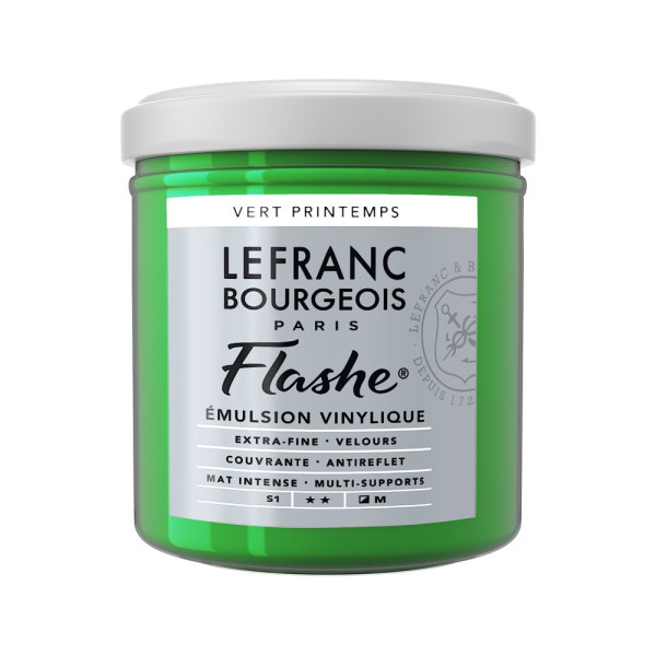 photo-Peinture vinylique - Flashe - Vert printemps - 544 - Lefranc Bourgeois - 125ml