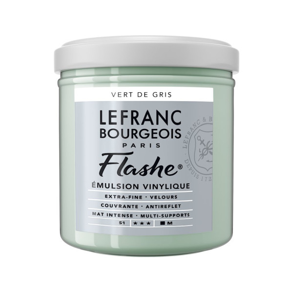 photo-Peinture vinylique - Flashe - Vert de gris - 547 - Lefranc Bourgeois - 125ml