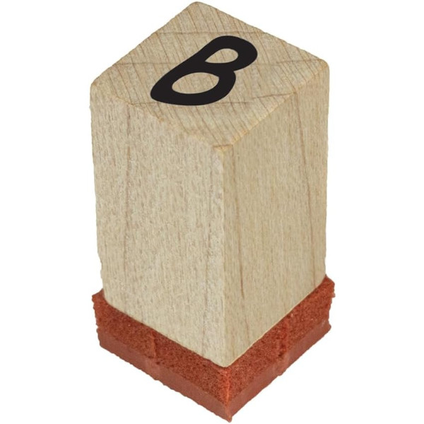 Tampons encreur - Scrapbooking - Alphabet - Bois - Taille S - Aladine