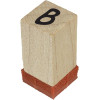 Tampons encreur - Scrapbooking - Alphabet - Bois - Taille S - Aladine