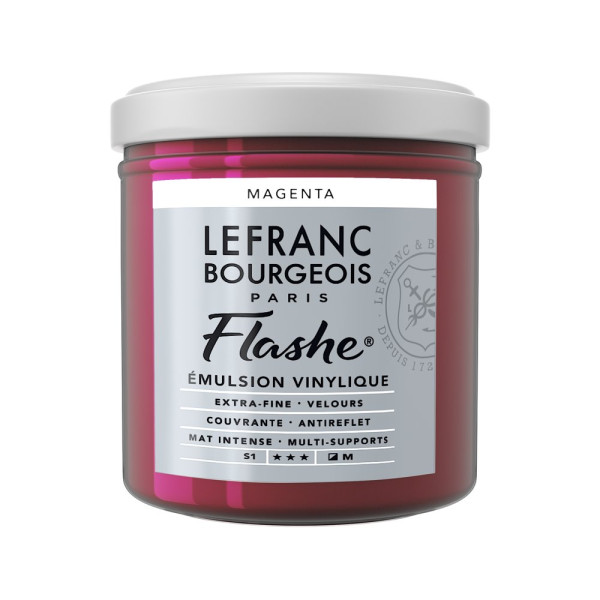 photo-Peinture vinylique - Flashe - Magenta - 432 - Lefranc Bourgeois - 125ml