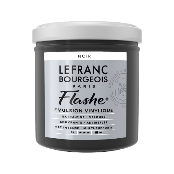 photo-Peinture vinylique - Flashe - Noir - 265 - Lefranc Bourgeois - 125ml