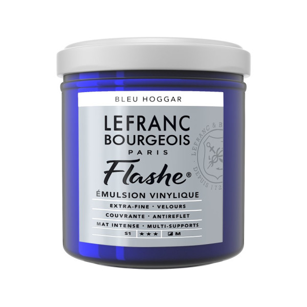 photo-Peinture vinylique - Flashe - Bleu Hoggar - 036 - Lefranc Bourgeois - 125ml