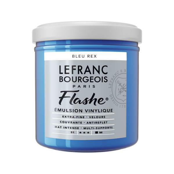 photo-Peinture vinylique - Flashe - Bleu Rex - 067 - Lefranc Bourgeois - 125ml