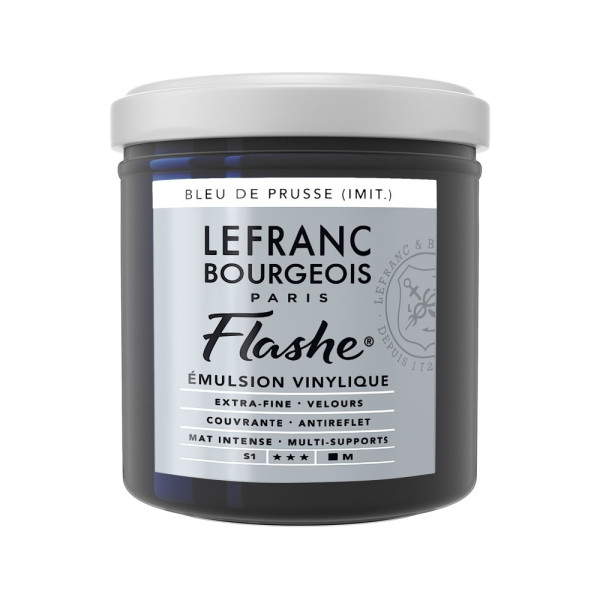 photo-Peinture vinylique - Flashe - Bleu de Prusse - 046 - Lefranc Bourgeois - 125ml