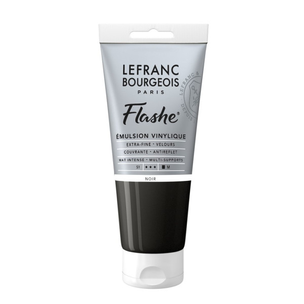 photo-Peinture vinylique - Flashe - Noir - 265 - Lefranc Bourgeois - 80ml