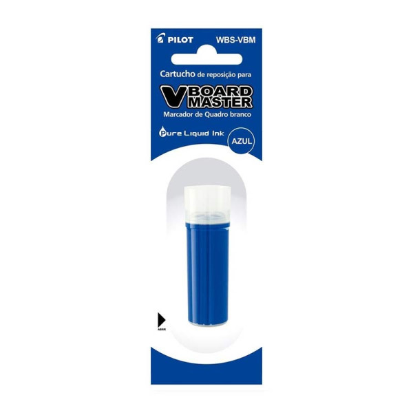 photo-Recharge pour marqueur - Effaçable - V-Board Master - Pilot - Bleu - Pointe moyenne