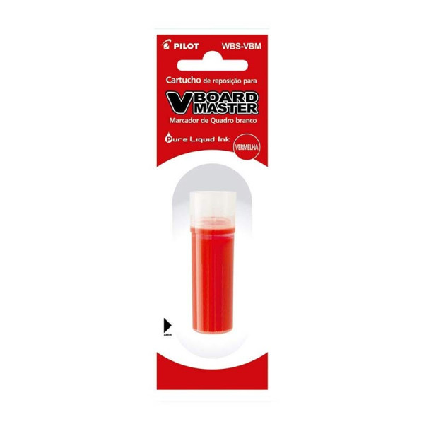 photo-Recharge pour marqueur - Effaçable - V-Board Master - Pilot - Rouge - Pointe moyenne