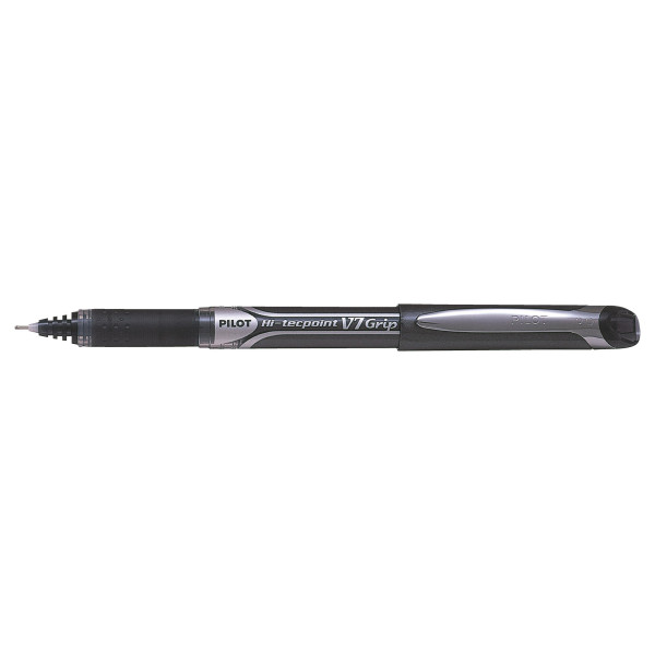 Stylo roller - Noir - Encre gel - Pilot - Hi-Tecpoint V7 Grip - Mine moyenne