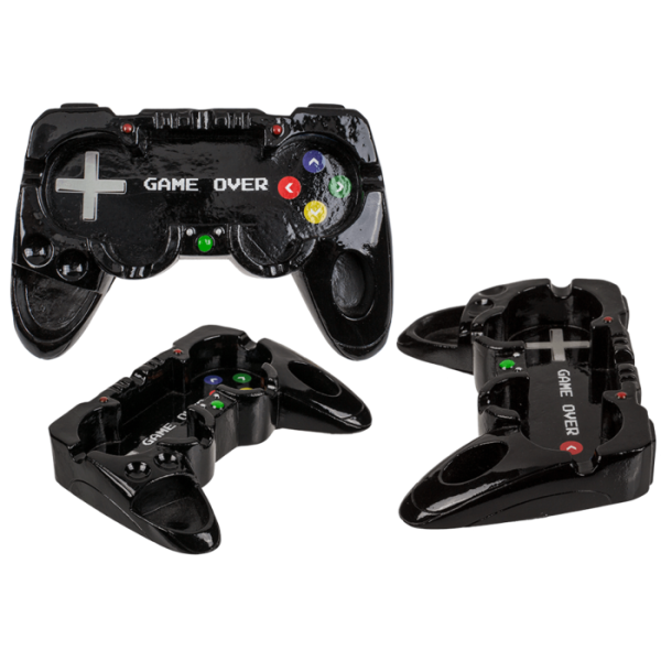 Cendrier manette de jeux vidéo « Game Over » – Noir – Out of the Blue