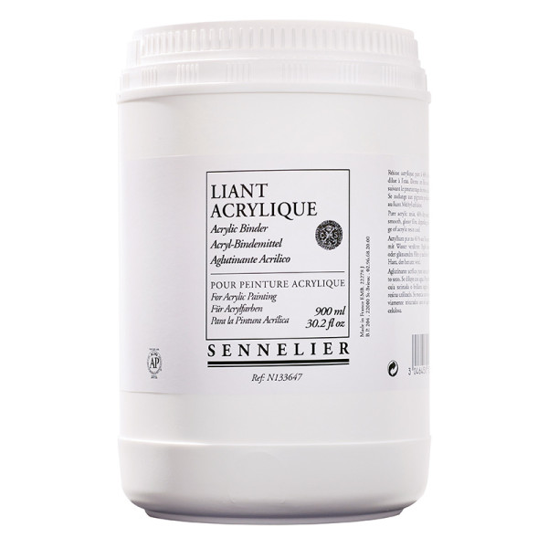 photo-Liant acrylique pour pigments purs - Sennelier - Pot de 900ml