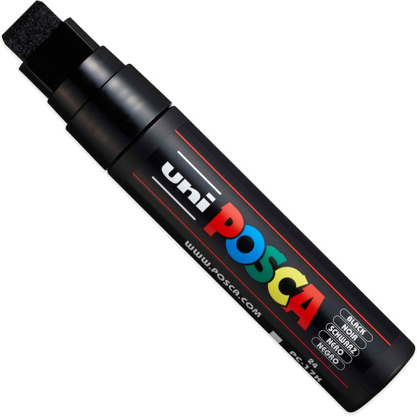 Marqueurs Posca noir | MOP'R PC-17K PC-8K | Lot de 3 marqueurs