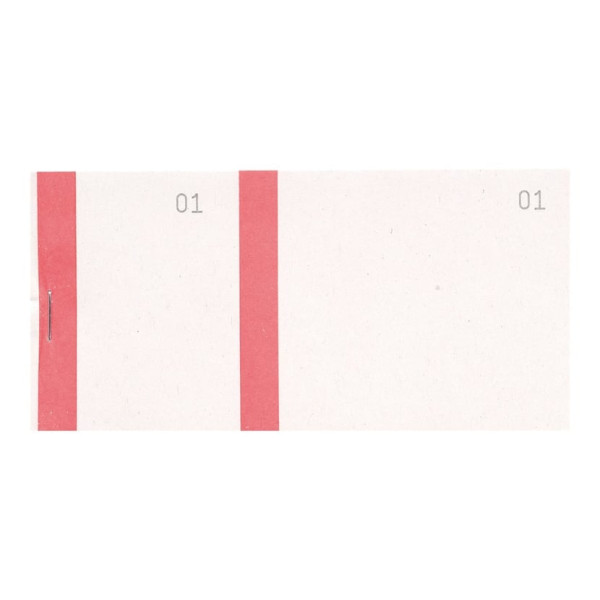 photo-Carnet de tickets - Loterie - Kermesse - Tombola - Partie détachable - Avec numéros 1 à 100