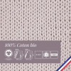 Pelote de laine - Lilas - 100% coton bio - 3mm - Tricot et crochet - Bergère de France