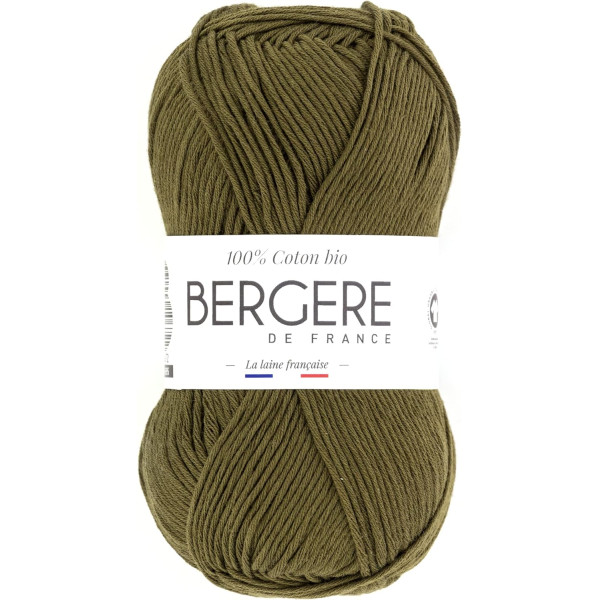 photo-Pelote de laine - Mousse - 100% coton bio - 3mm - Tricot et crochet - Bergère de France
