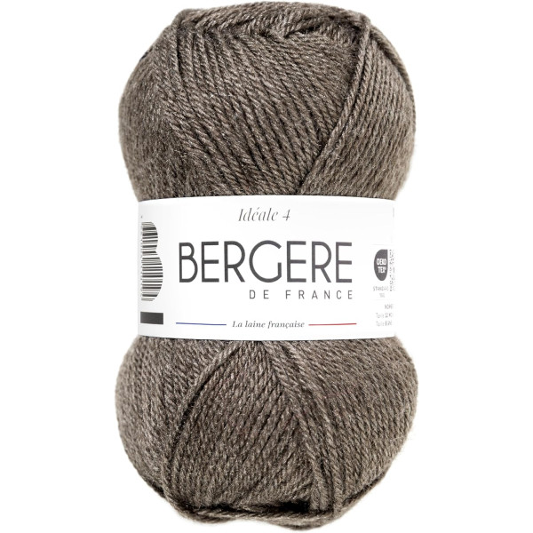 photo-Pelote de laine - Taupe - 50% Laine 50% acrylique - Bergère de France - Idéale 4