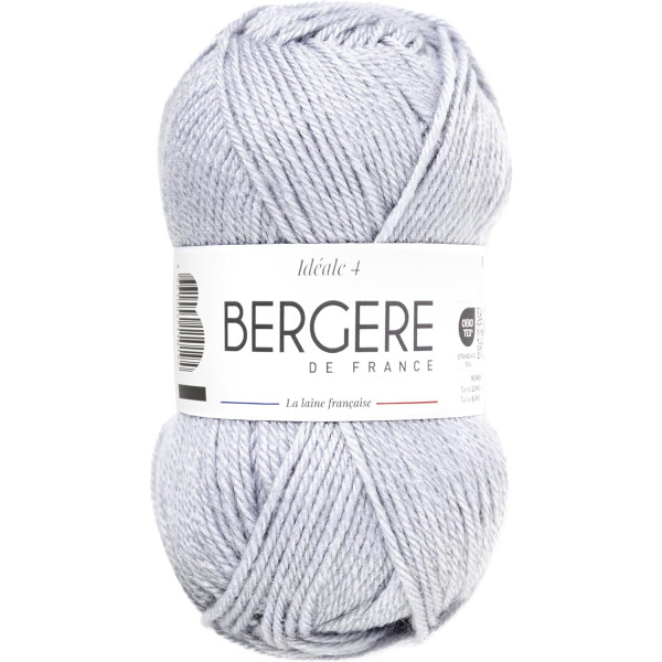 photo-Pelote de laine - Gris perle - 50% Laine 50% acrylique - Bergère de France - Idéale 4