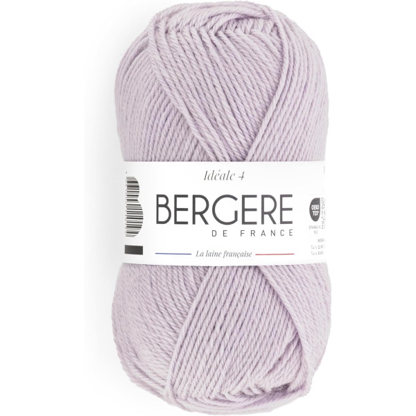 photo-Pelote de laine - Lilas - 50% Laine 50% acrylique - Bergère de France - Idéale 4