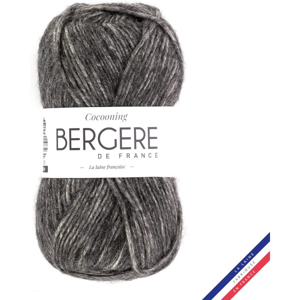 photo-Pelote de laine - Gris - Polyester, laine, acrylique - Bergère de France - Cocooning