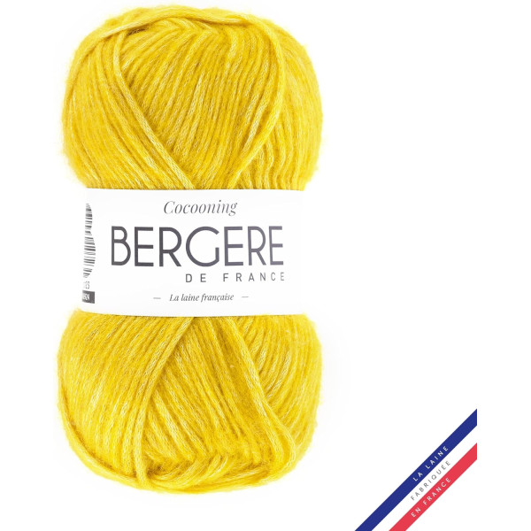 photo-Pelote de laine - Poussin - Polyester, laine, acrylique - Bergère de France - Cocooning