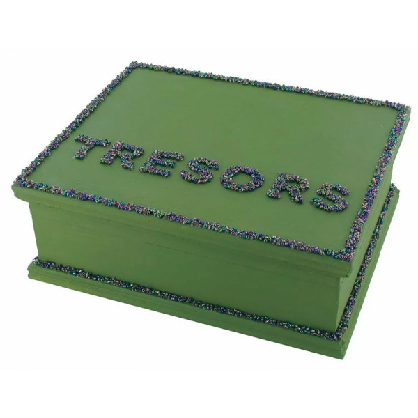 Boite à bijoux - Bois - A décorer - Loisirs créatifs - Cadeau - 22x18x8cm