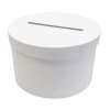 photo-Urne - Ronde - Blanche - 24,5x24,5x15cm - Anniversaire - Mariage - Personnalisable