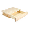 photo-Boite en forme de livre - Bois - A décorer - 14,5x19x4cm - Pour bijoux, secrets