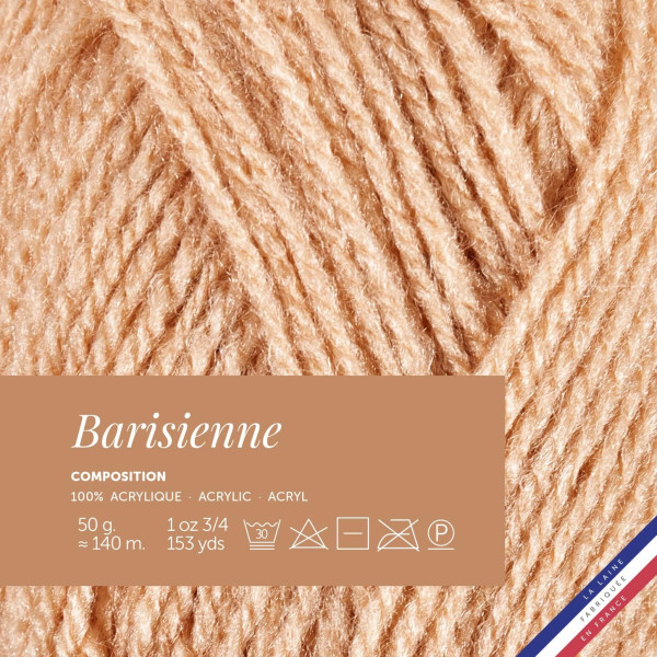 10 pelotes de laine - Camée - 100% acrylique - Bergère de France - Barisienne