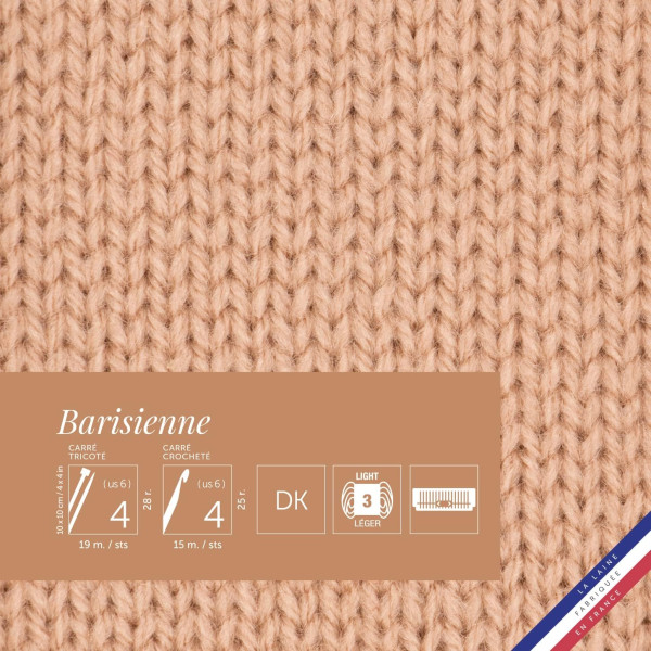 10 pelotes de laine - Camée - 100% acrylique - Bergère de France - Barisienne