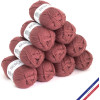 photo-10 pelotes de laine - Bois de rose - 100% acrylique - Bergère de France - Barisienne
