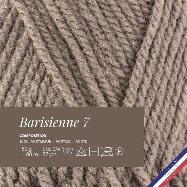 10 pelotes de laine - Stuc - 100% acrylique - Bergère de France - Barisienne 7