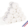 photo-10 pelotes de laine - Blanc - 100% coton bio - 3mm - Tricot et crochet - Bergère de France