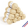photo-10 pelotes de laine - Sable - 100% coton bio - 3mm - Tricot et crochet - Bergère de France