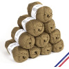 photo-10 pelotes de laine - Mousse - 100% coton bio - 3mm - Tricot et crochet - Bergère de France