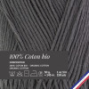 10 pelotes de laine - Mistigris - 100% coton bio - 3mm - Tricot et crochet - Bergère de France