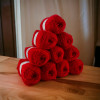 Pelotes - Rouge - 100% Acrylique - 50g/140m - Lot de 10 pelotes - Azurite