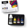 Coffret - Encre acrylique - Pouring - Liquitex Pro - 3 couleurs + médium lissage