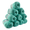 photo-Pelotes - Vert nil - 100% Acrylique - 50g/140m - Lot de 10 pelotes - Azurite
