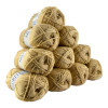 phot-Pelotes - Beige clair - 100% Acrylique - 50g/140m - Lot de 10 pelotes - Azurite