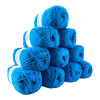 photo-Pelotes - Bleu azur - 100% Acrylique - 50g/140m - Lot de 10 pelotes - Azurite