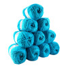 photo-Pelotes - Turquoise - 100% Acrylique - 50g/140m - Lot de 10 pelotes - Azurite