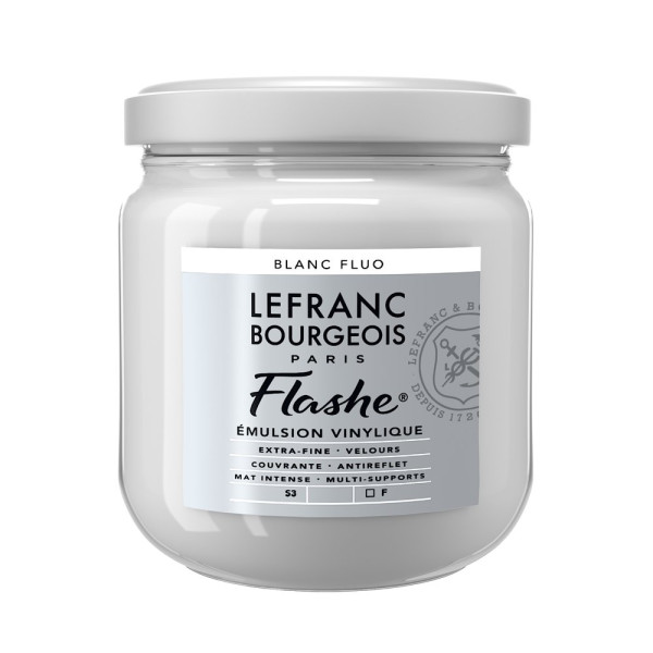 Peinture vinylique - Flashe - Blanc fluo - 818 - Lefranc Bourgeois - 400ml